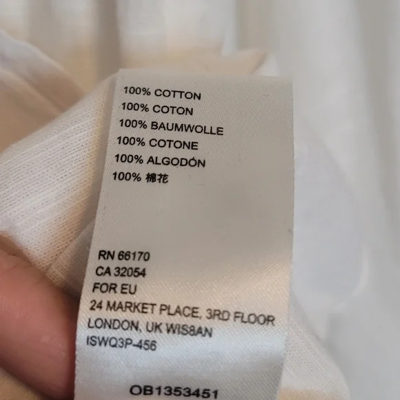 🆕️ Free People Kiss Kiss Button Front Cotton Top in Ivory